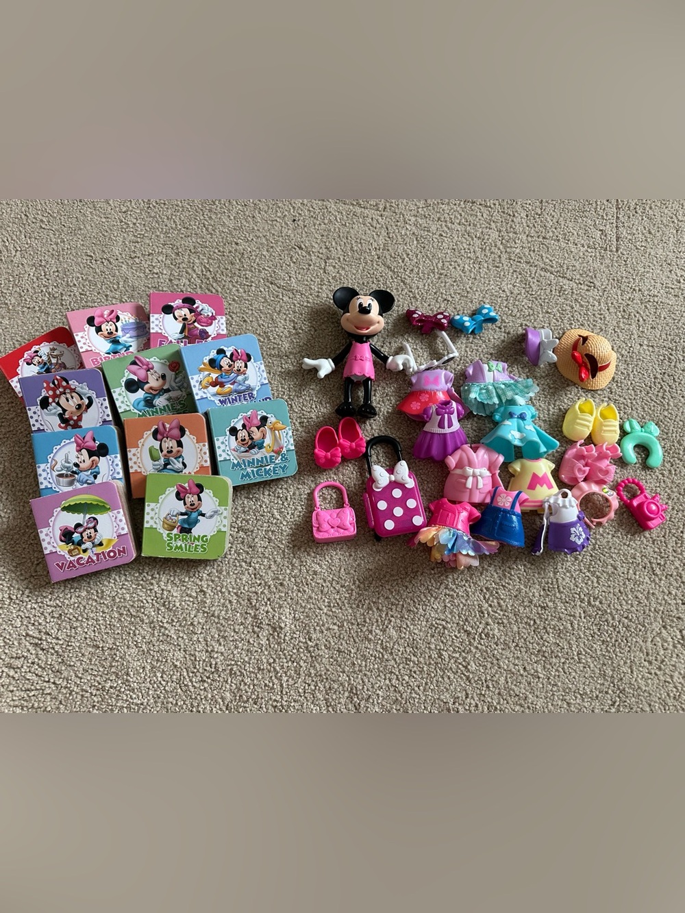 Disney Minnie Mouse Dress-Up Doll & board books